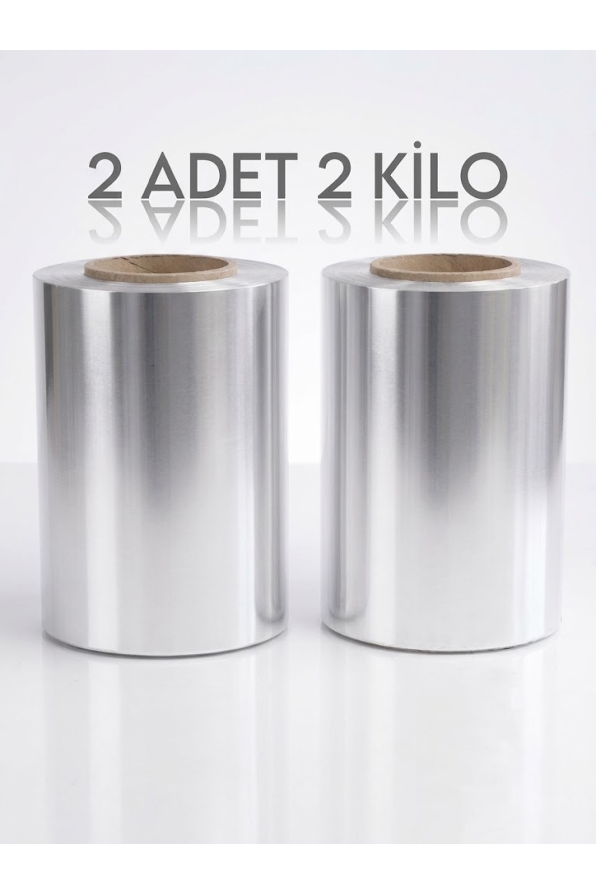 Profesyonel Kuaför Tipi Alüminyum Folyo Jelatin 2adet 2 Kg 235 Metre (18 Mikron) Röfle & Balyaj Folyosu